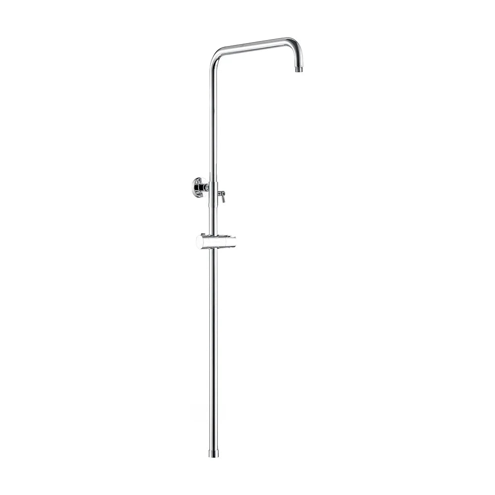 barra de ducha redonda ajustable de 80 a 120 cm cromada de Valaz Valaz