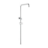 round adjustable chrome plated shower bar from 80 to 120 cm by Valaz