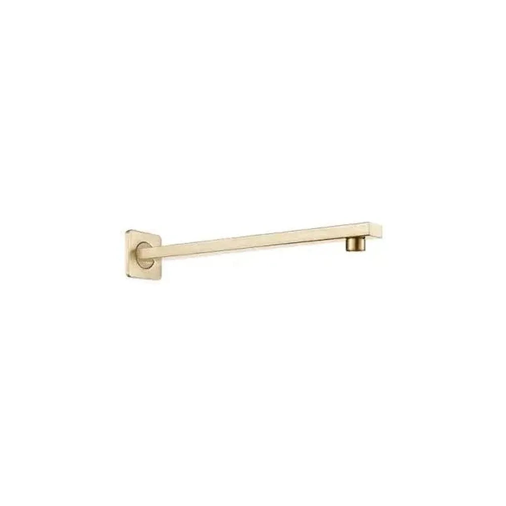 Brazo soporte para rociador de pared cuadrado en dorado cepillado de Valaz Valaz