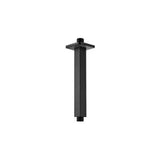 Brazo soporte para rociador de techo cuadrado de 2x20 cm en negro mate de Valaz