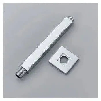 Vista principal de Brazo soporte para rociador de techo cuadrado de 2x20 cm en cromado de Valaz