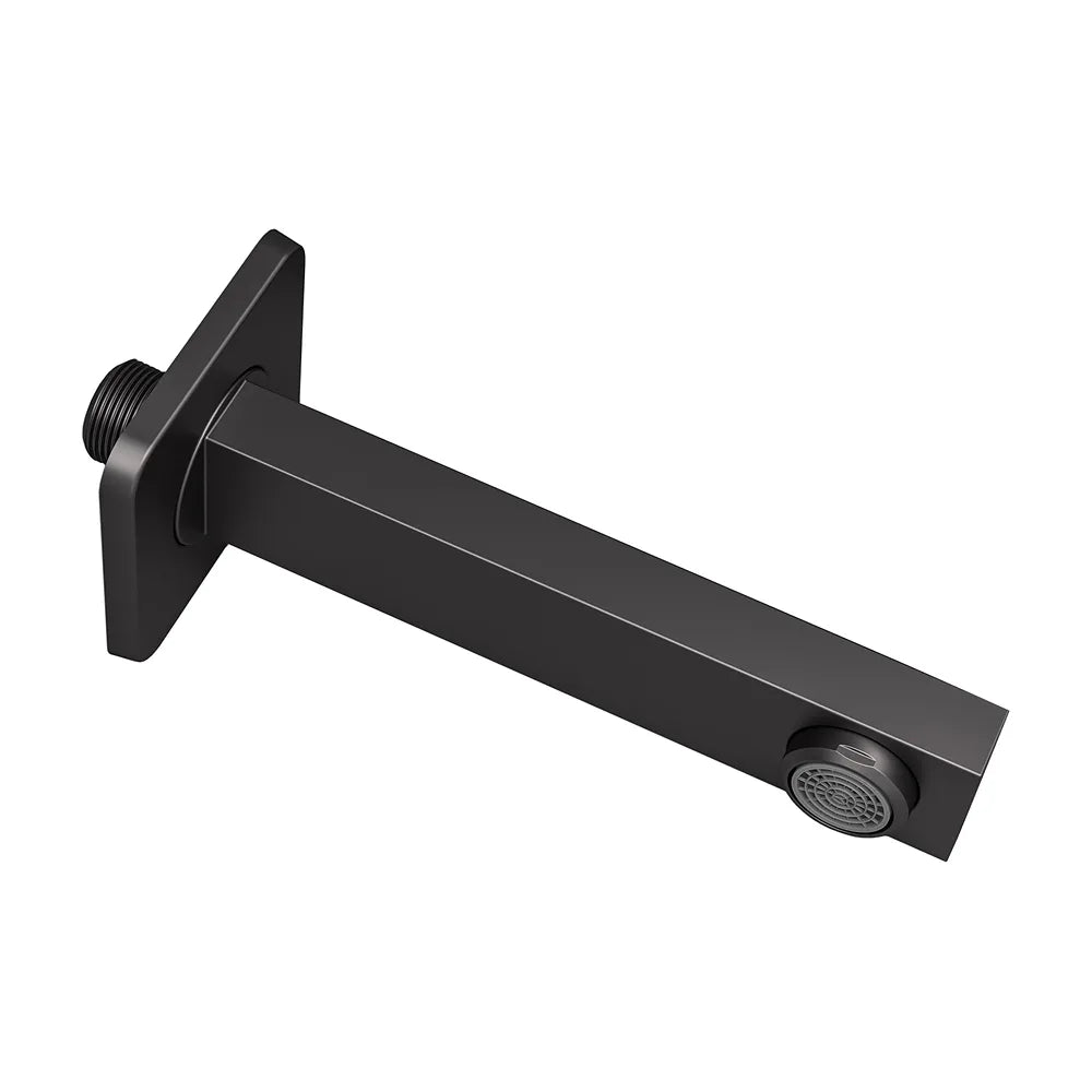 Caño cuadrado 15 cm negro mate rosca 1/2 de Valaz Valaz