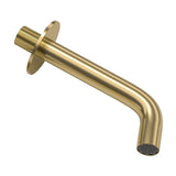 Round recessed faucet 15 cm matte gold with PVD protection for bathroom sink <serie> by Valaz
