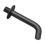 Cano redondo embutido 21 cm preto fosco para lavatório <serie> da Valaz