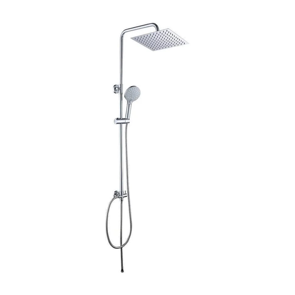 Columna de ducha moderna ajustable cuadrada cromada acero inoxidable de Valaz Valaz