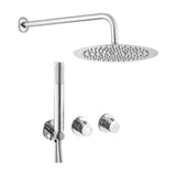In wall single handle shower wall mounted cold start chrome 25cm Selva de Valaz by Valaz