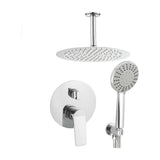Round ceiling recessed shower with chrome single lever Vaca by Valaz