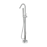 Freestanding round chrome bathtub faucet Sella by Valaz