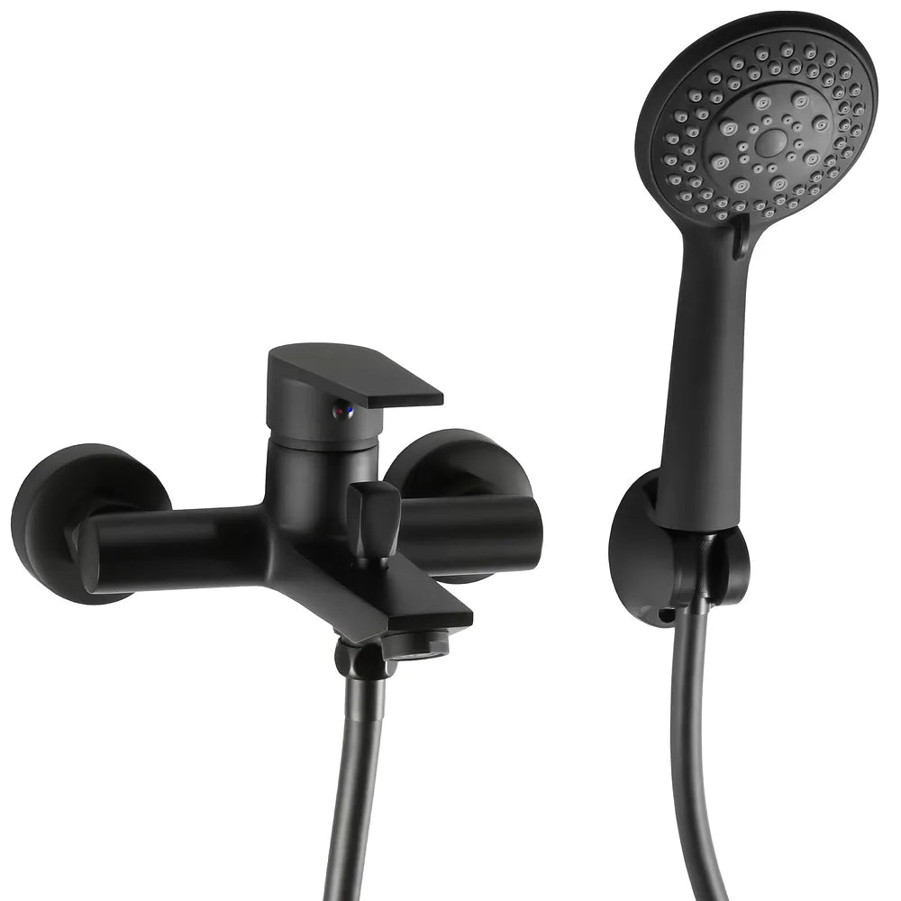 Grifo de bañera y ducha monomando negro mate Magro de Valaz Valaz