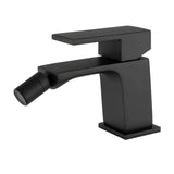 Bidet faucet square matte black single handle Carrion by Valaz