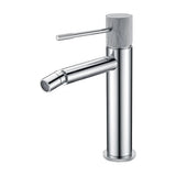 Rubinetto bidet monocomando canna dritta cromato maniglia luxury Casares di Valaz