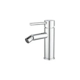 Rubinetto bidet monocomando con apertura acqua fredda e bocca dritta in cromo di Valaz