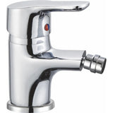 Chromed single handle bidet faucet with modern design and durability Tera by Valaz