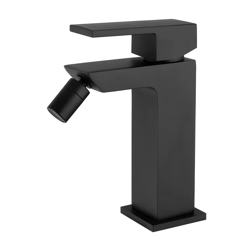 Grifo de bidé monomando negro mate diseño moderno Vinalopo de Valaz Valaz