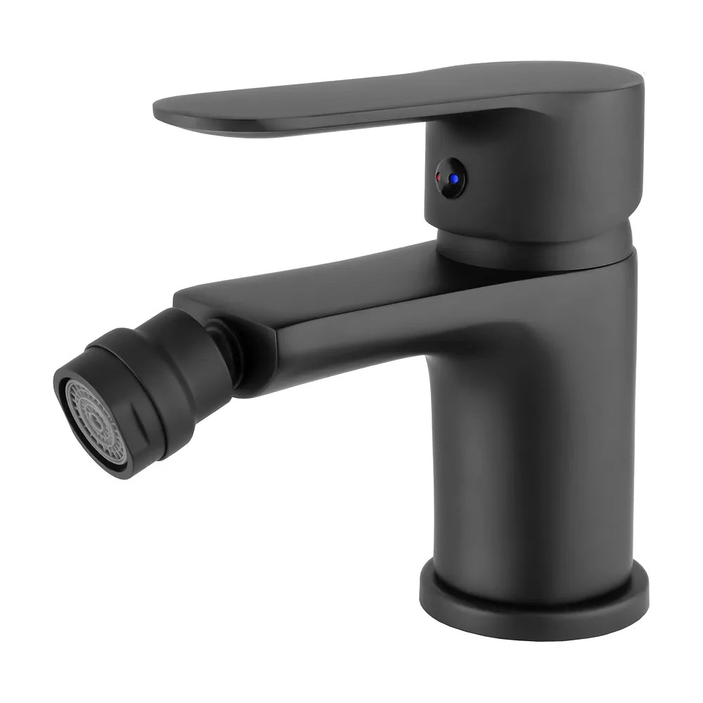 Grifo de bidé redondo monomando negro mate Viar de Valaz Valaz