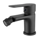 Bidet Faucet Round Single Handle Matte Black Viar by Valaz