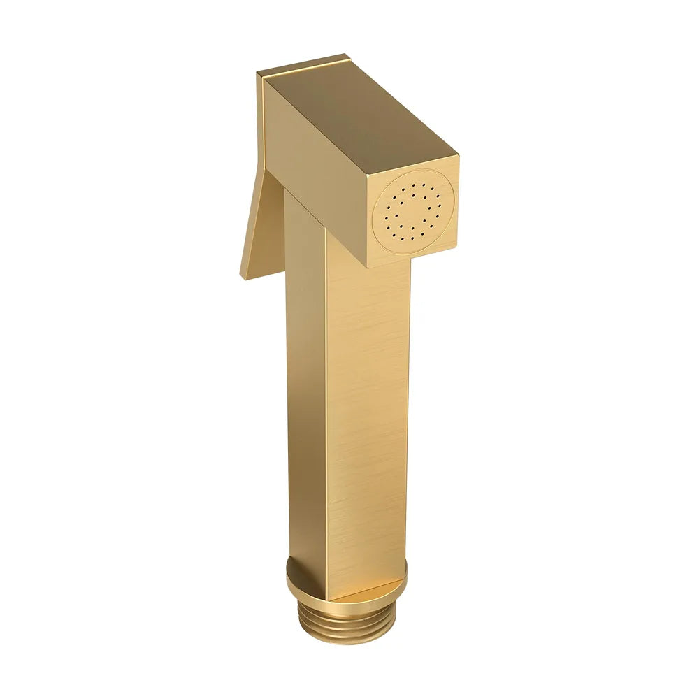 grifo de bidé spray empotrado cuadrado oro mate protección PVD de Valaz Valaz
