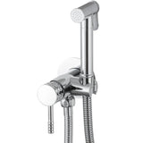 Rubinetto bidet incasso rotondo cromato con maniglia luxury Ofin di Valaz