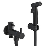 Rubinetto bidet incasso rotondo 1 via, acqua fredda, in nero opaco Cabriel di Valaz