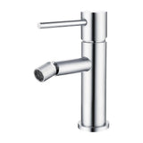 Bidet faucet single handle round chrome Ebro by Valaz
