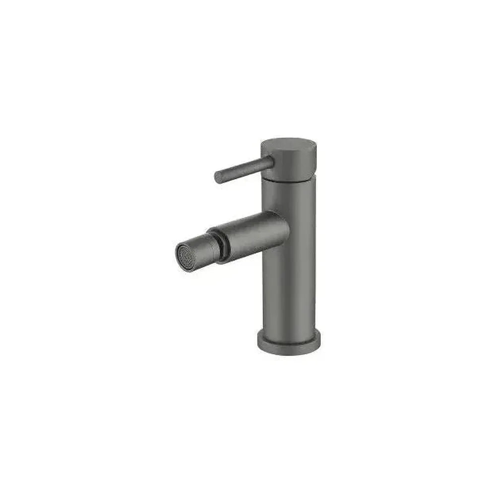 Grifo de bidet redondo y monomando en latón en gun metal Jabalón de Valaz Valaz