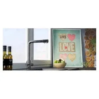 Vista principal de Grifo de cocina de 3 vías con ósmosis y estructura redonda en cromado Nilo de Valaz