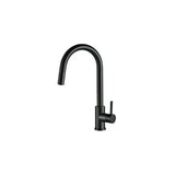 Grifo de cocina extraíble monomando con caño giratorio en negro mate Parana de Valaz