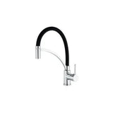 Grifo de cocina flexible monomando con caño giratorio en cromado Pas de Valaz