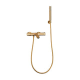 Miscelatore doccia/vasca termostatico oro spazzolato maniglia luxury Birim di Valaz