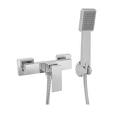 Shower faucet square single handle chrome Vinalopo by Valaz