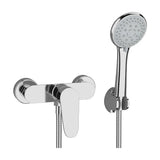 Chrome single handle shower faucet Pisuerga by Valaz