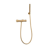 Thermostatic shower faucet brushed gold lever luxury Birim by Valaz