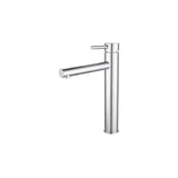 High Arc Single Handle Bathroom Faucet with Straight Spout Brushed Rose Gold Brass Palancia by Valaz