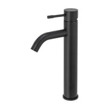High arc bathroom faucet single handle matte black luxury with a 35 mm ceramic cartridge Oda by Valaz