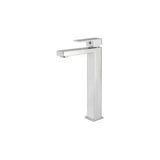 Rubinetto lavabo alto monocomando quadrato acqua fredda cromato Muga di Valaz