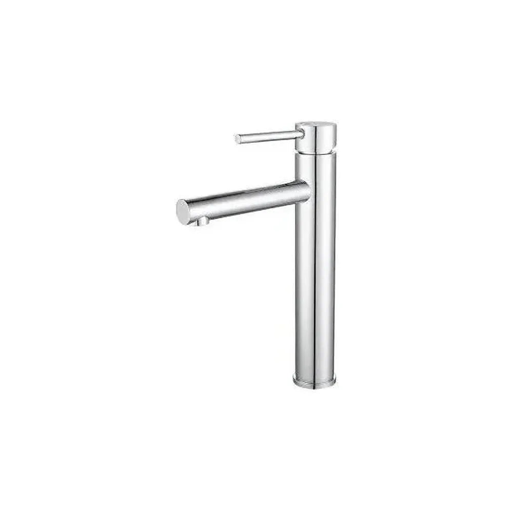 Grifo de lavabo alto monomando de agua fría con caño recto en cromado Nansa de Valaz Valaz