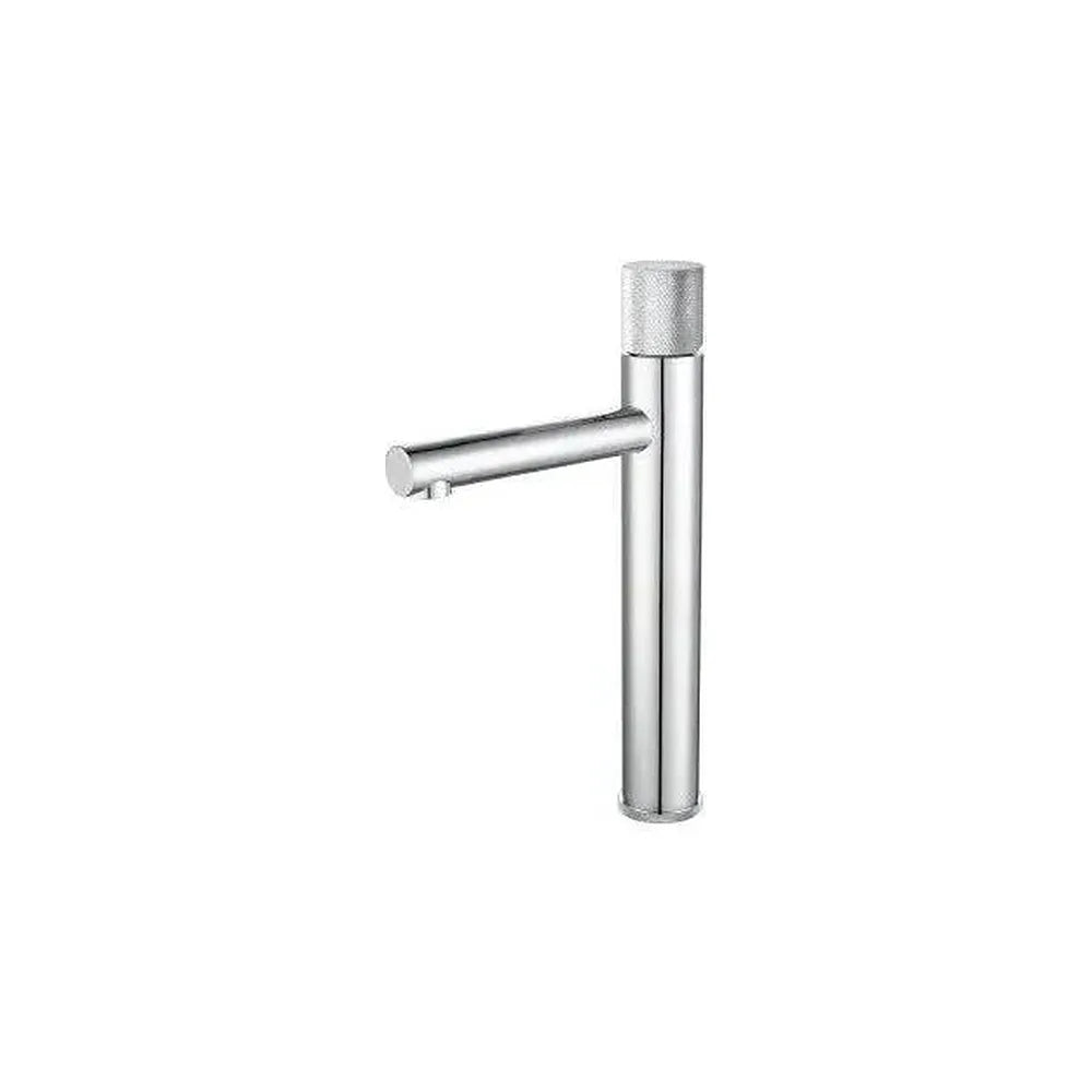Grifo de lavabo alto monomando de caño recto redondo en latón cromado Bidasoa de Valaz Valaz