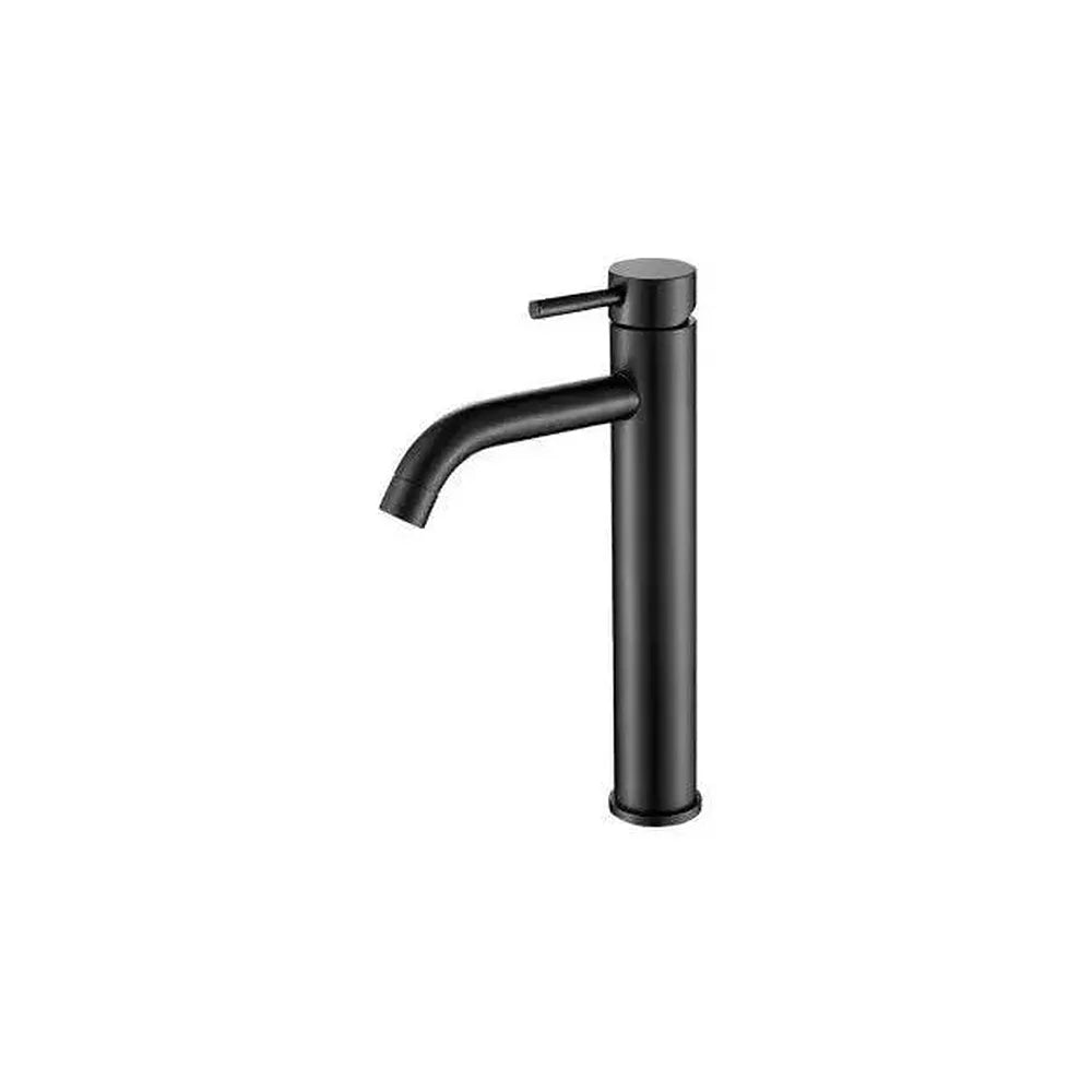 Grifo de lavabo alto monomando en latón negro mate Jabalón de Valaz Valaz