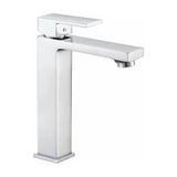 High arc bathroom sink faucet for single handle chrome Vinalopo by Valaz