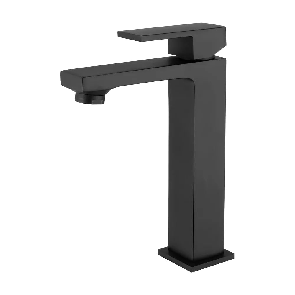 Grifo de lavabo alto para pica monomando en negro mate Vinalopó de Valaz Valaz