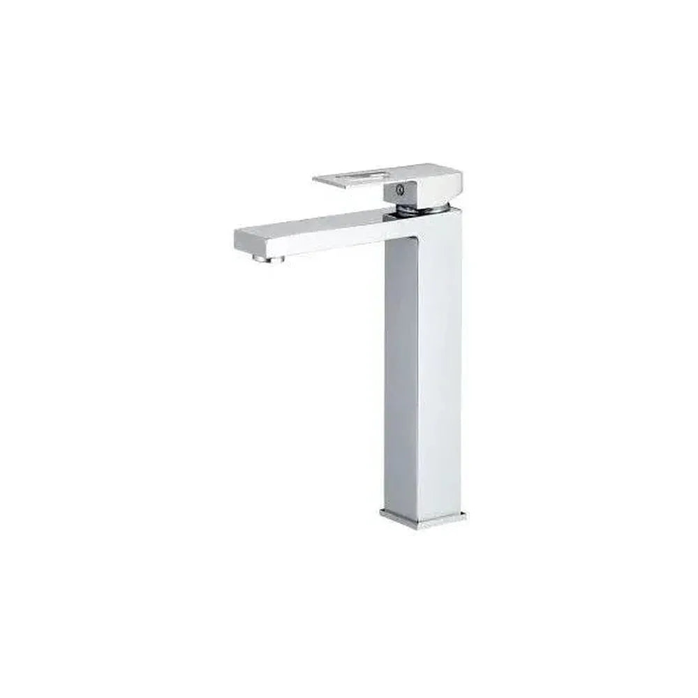 Grifo de lavabo de caño alto monomando en latón cromado Guadalete de Valaz Valaz