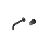 Rubinetto lavabo incasso a parete monocomando in ottone nero opaco Besaya di Valaz