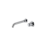 Rubinetto da lavabo incassato con pulsante monocomando in ottone cromato Andarax di Valaz