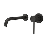 Rubinetto lavabo incasso monocomando con bocca da 21 cm in nero opaco Cenia di Valaz