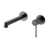 Rubinetto da lavabo incasso monocomando con maniglia luxury in nero opaco Torina di Valaz
