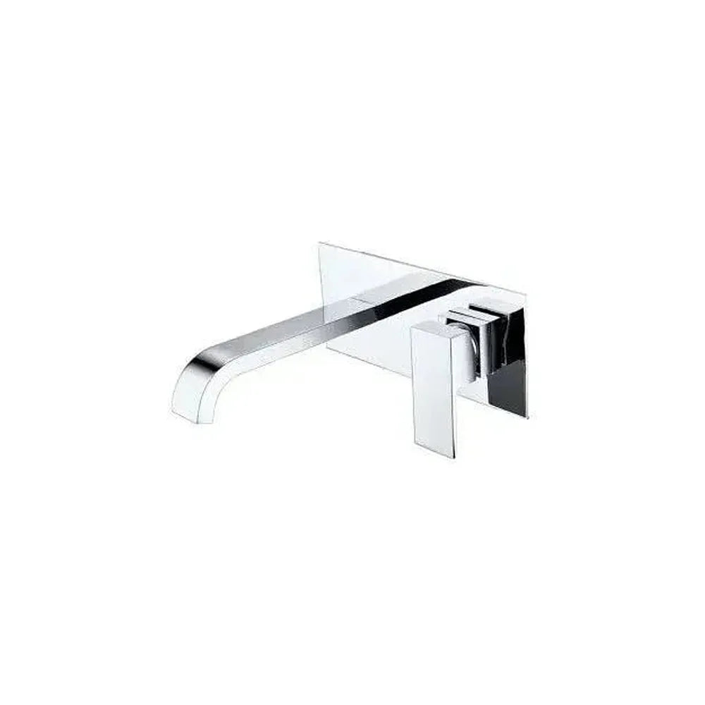 Grifo de lavabo empotrado monomando de caño curvo en latón cromado Niagara de Valaz Valaz