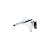 Rubinetto lavabo incasso monocomando a canna curva in ottone cromato Niagara di Valaz