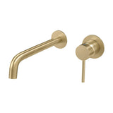 basin faucet concealed single handle round matte gold with PVD protection 26 cm Deva by Valaz