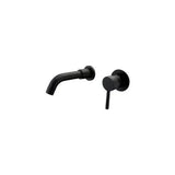 Rubinetto lavabo incasso monocomando da 15 cm in ottone nero opaco Guadiana di Valaz
