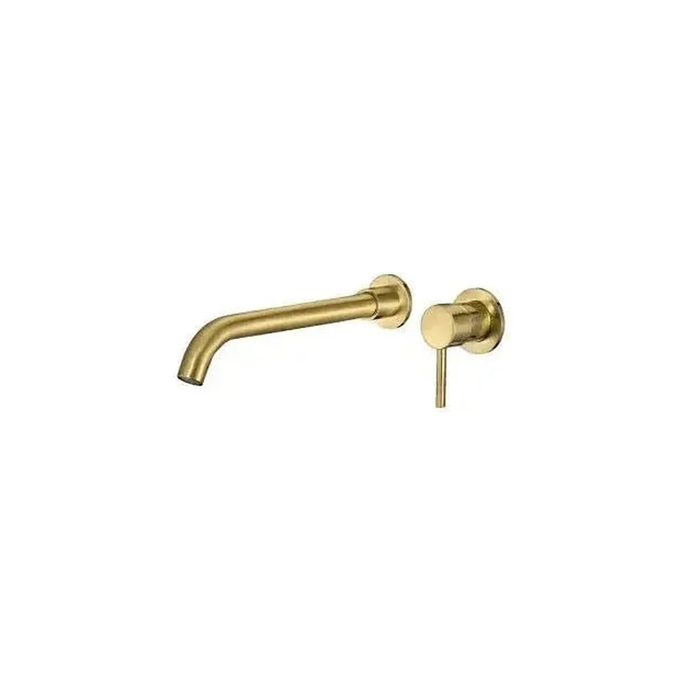 Grifo de lavabo empotrado monomando de 26 cm en latón dorado cepillado Guadiana de Valaz Valaz